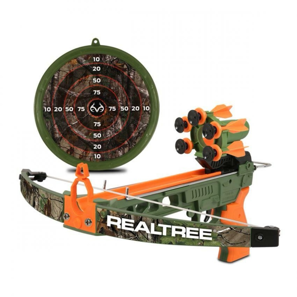 Realtree Nerf Style Camouflage Toy Crossbow Set